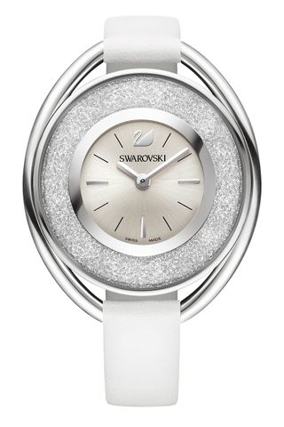 Crystalline Oval White Watch, £199