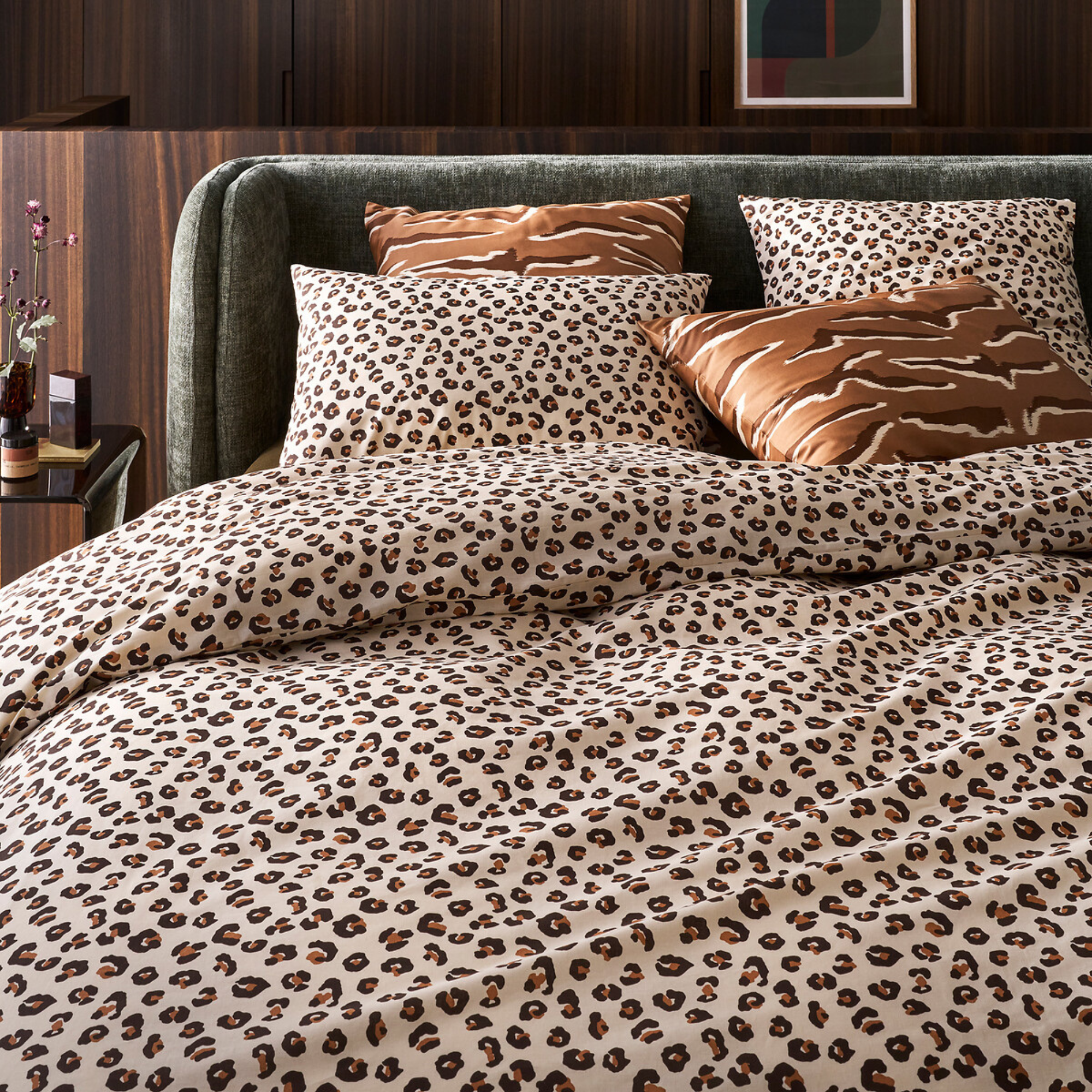 Leopold Cotton Duvet Set with Square Pillowcase