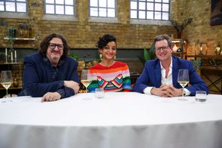 MasterChef Pros 1st Quarter Final, Jay Rayner, Leila Kazim, William Sitwell,