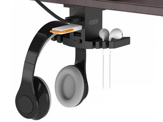 Cozoo Under Desk Headphone Hanger With USB Hub