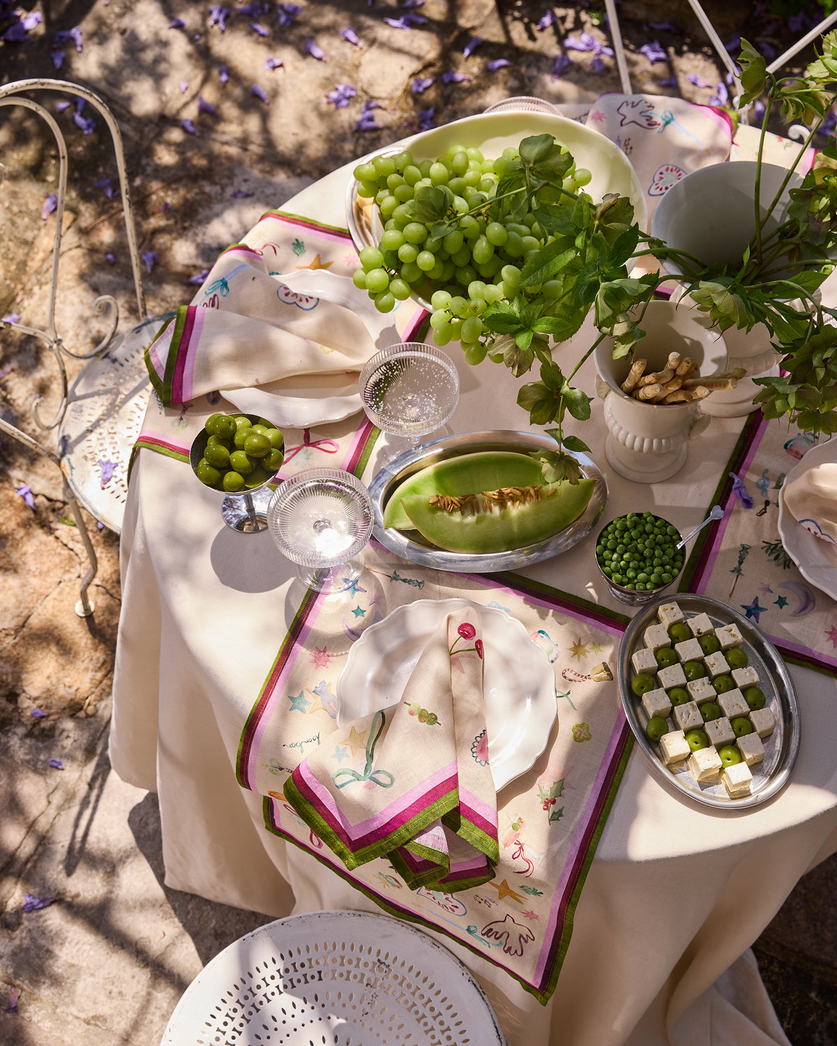 La F&amp;ecirc;te 100% French Flax Linen Placemats (set of Four)