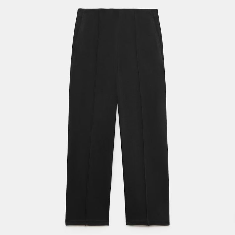 M&amp;amp;S, black ankle-grazer trousers
