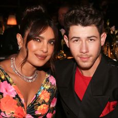 Priyanka Chopra and Nick Jonas at The Fashion Awards 2021 at Royal Albert Hall.