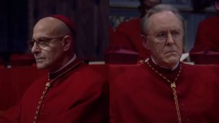 Stanley Tucci and John Lithgow in Conclave