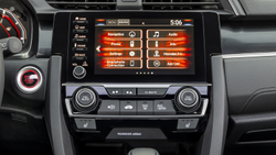 the infotainment system on a 2021 Honda Civic hatchback