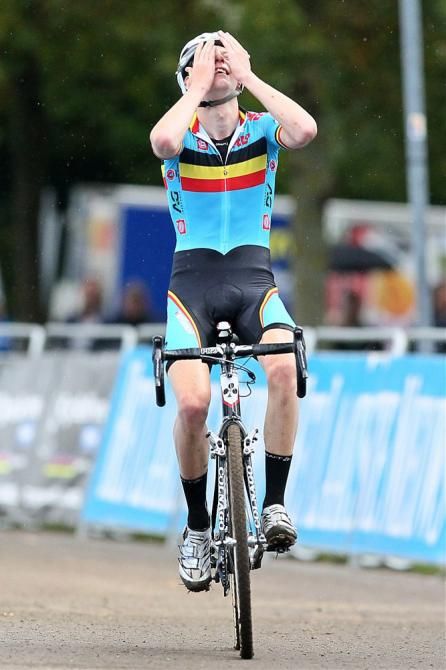 Michael Vanthourenhout (Belgium) has won the U23 event at the 'cross World Cup in Valkenburg