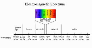The optical portion of the electromagnetic spectrum visible to our eyes runs from approximately 400 nanometers to 700 nanometers in photon wavelength. Some bacteria can make use of long-wavelength, lower-energy light in the infrared portion of the spectrum.