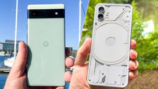 Google Pixel 6a and Nothing Phone (1)