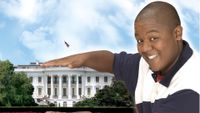 Cory in the house poster showing cory with the white house