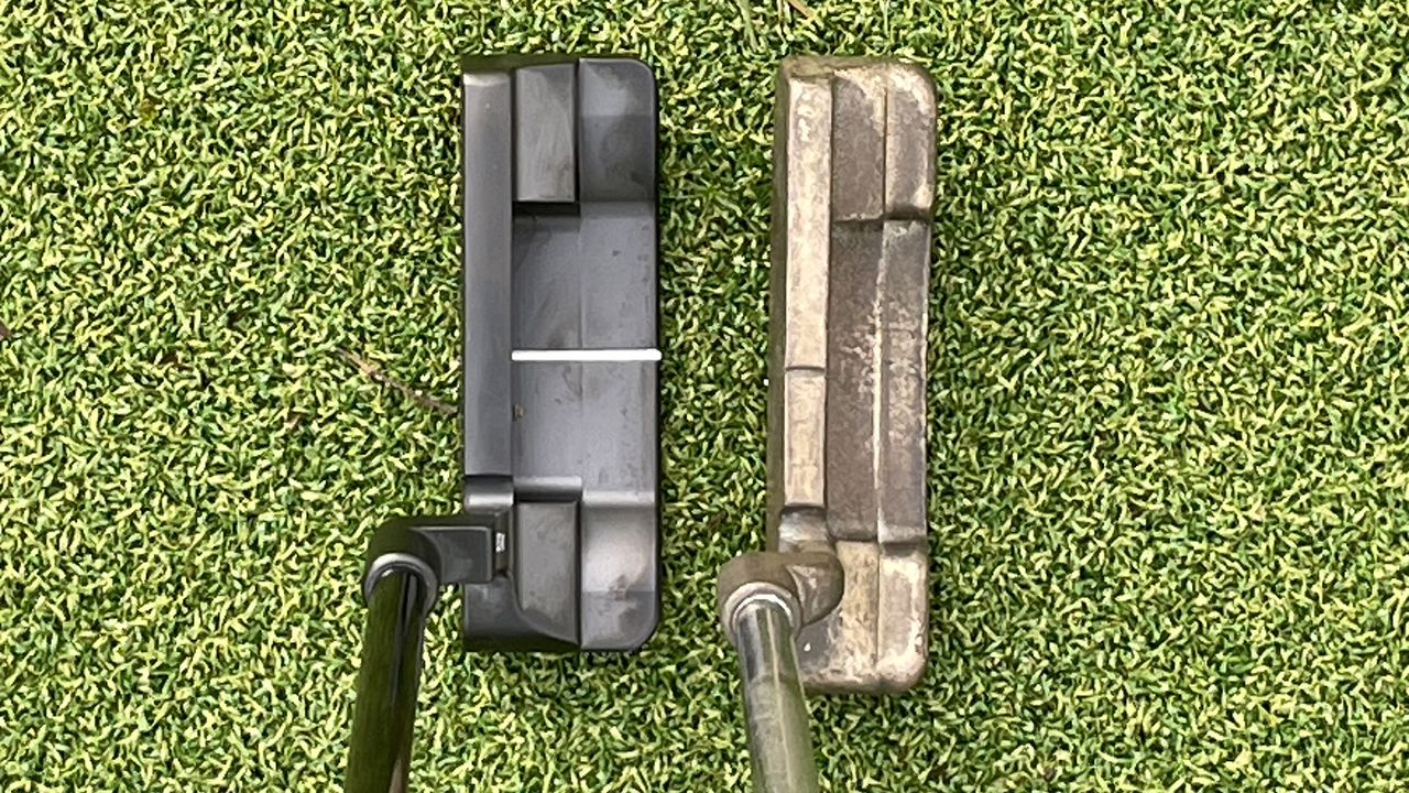 Bettinardi BB1-W Putter next to an original Ping Anser