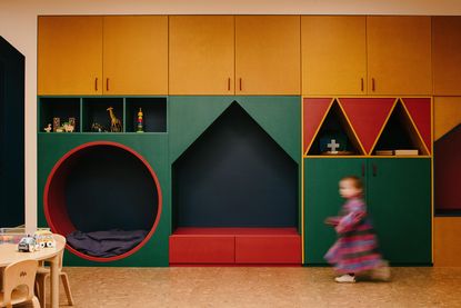 Two Hands nursery by vPPR features bright colours and joinery