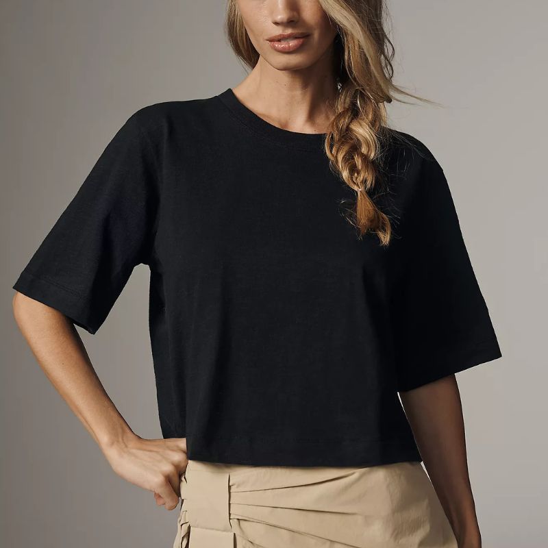 Anthropologie , Corey Short-Sleeve Boxy T-Shirt