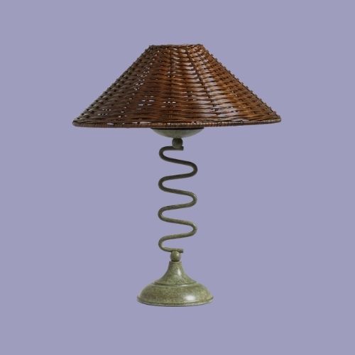 OKA, Westman Portable Table Lamp and Shade - Verdigris
