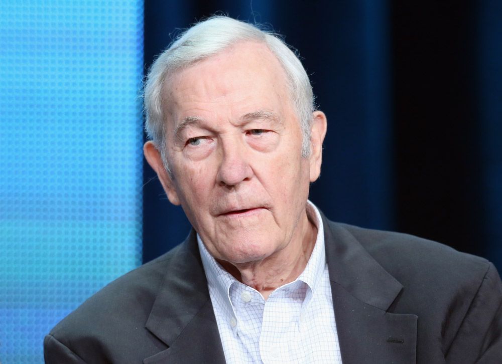 CBS anchorman Roger Mudd speaks onstage during &quot;The March&quot; panel discussion at the PBS portion of the 2013 Summer Television Critics Association tour at the Beverly Hilton Hotel on August 5, 2013 in Beverly Hills, California.