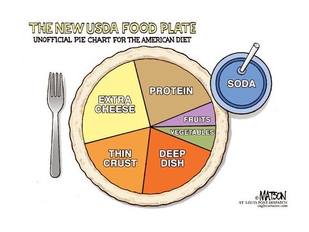 The USDA&amp;#039;s dietary pie chart