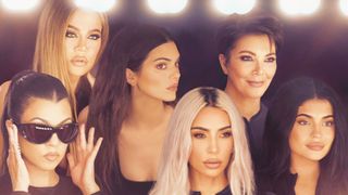 The Kardashians season 3 poster featuring Kris Jenner, Kourtney Kardashian Barker, Kim Kardashian, Khloé Kardashian, Kendall Jenner and Kylie Jenner