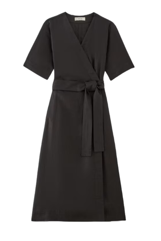 Everlane The Linen Wrap Dress (was $158) 