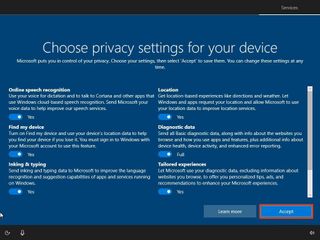 Windows 10 select privacy settings