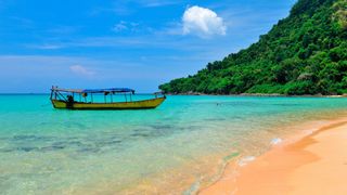 The beach at Koh Rong Samloem, Cambodia