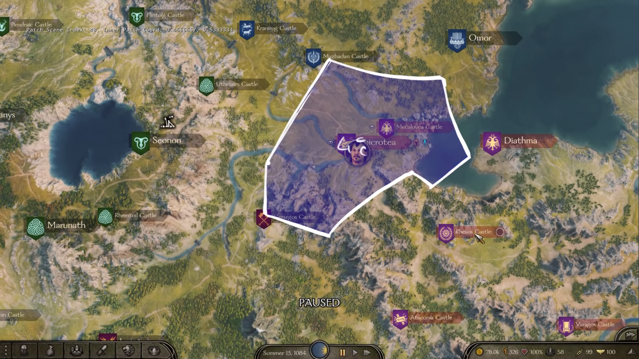 mount and blade bannerlord map