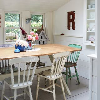 dining room with wooden table