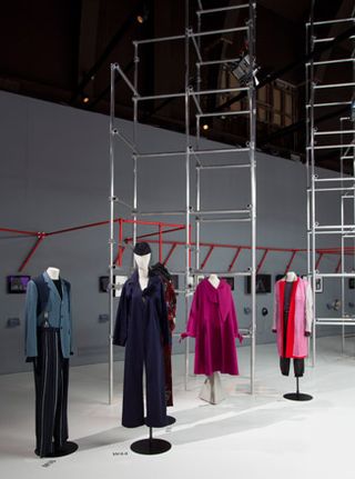 Yohji Yamamoto installation view at the V&A