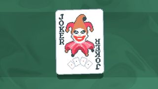 A screenshot of the Joker card from Balatro