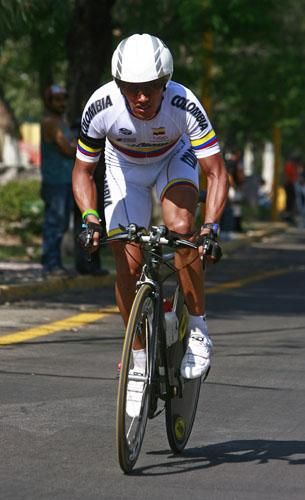 Ivan Mauricio Casas (Colombia) during his time trial