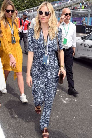 Sienna Miller at the Rome E-Prix in 2018