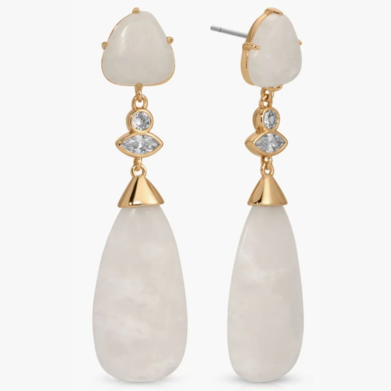 statement drop detail earrings