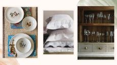 collage plates, bedding and glassware no longer saved for best
