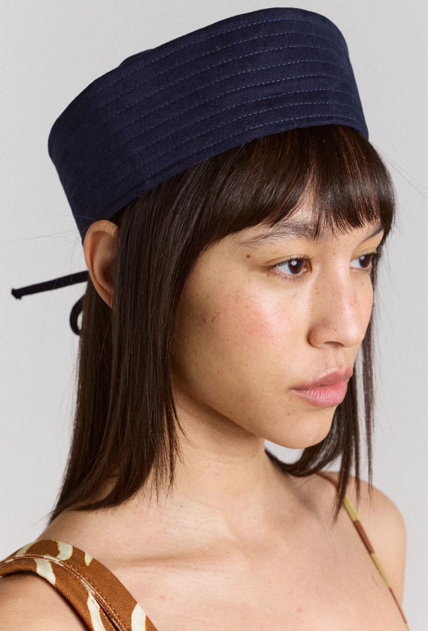 Damson Madder, Cotton Sailor Hat