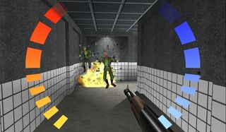 Goldeneye 64 an explosion takes out two guards