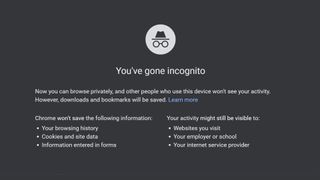 Google Chrome Incognito Mode