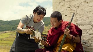 Tandin Wangchuk and Tandin Sonam in The Monk and the Gun