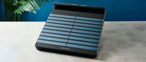 Withings Body Scan smart scales on a hard surface