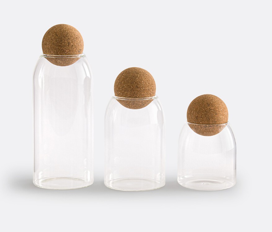 La Redoute Set of 3 Korka Glass Jars