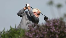 John Daly at the top of his backswing with a driver
