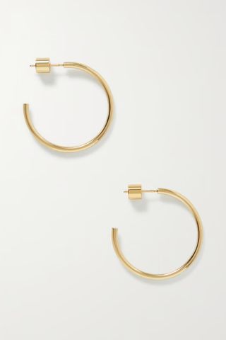Jennifer Fisher Mini Thread Gold Hoop Earrings 
