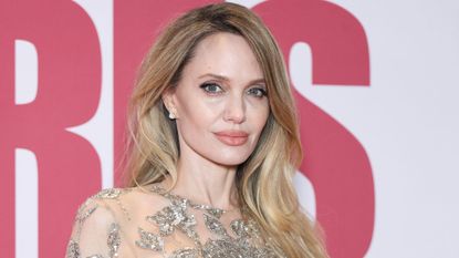 Angelina Jolie attends the Coutures Premi&egrave;re at Pathe Palace on February 09, 2026 in Paris, France