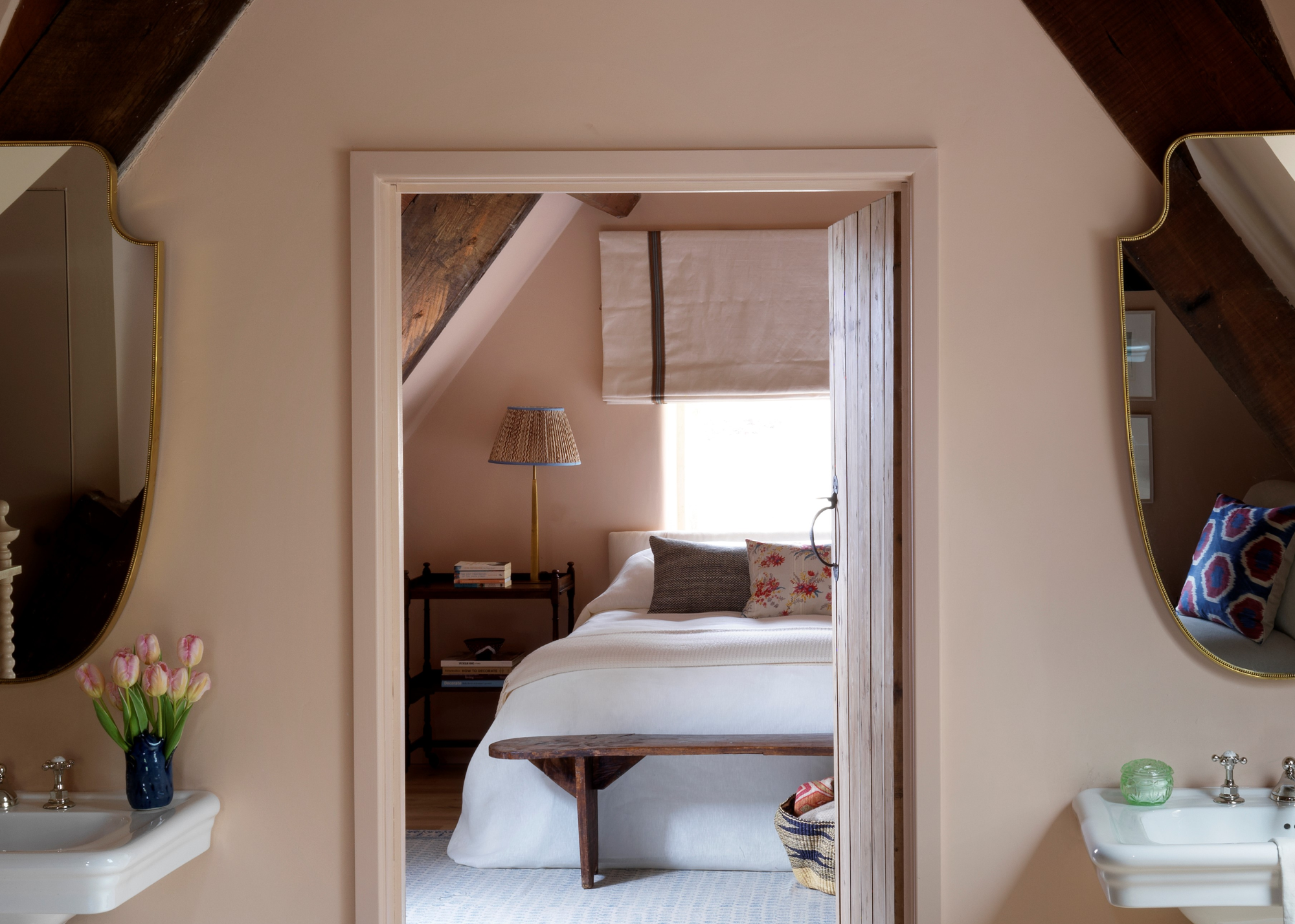 A loft with bathroom and bedroom