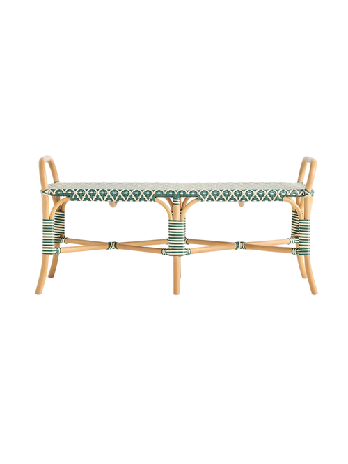 Coastal Rattan Indoor/Outdoor Bench
