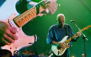 David Gilmour performs in London in 2004