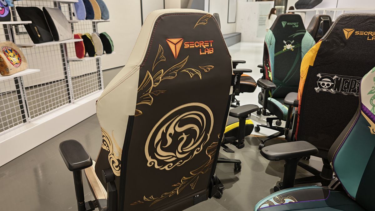 Limited Edition Secretlab chairs at the company's head office.