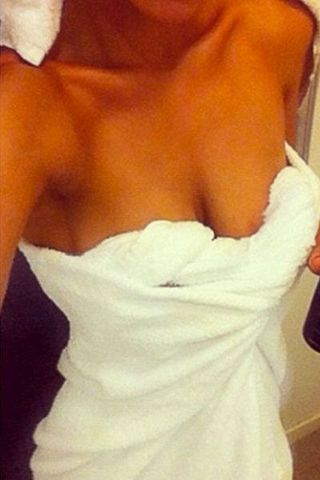 Selfie Woman in Towel
