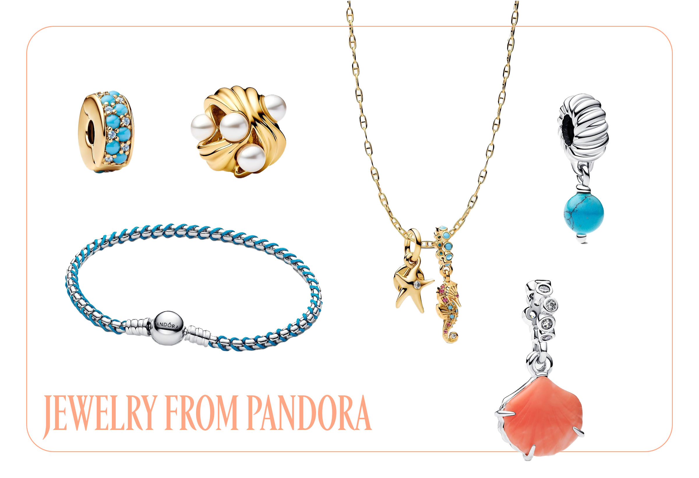 Collage of Pandora Jewelry