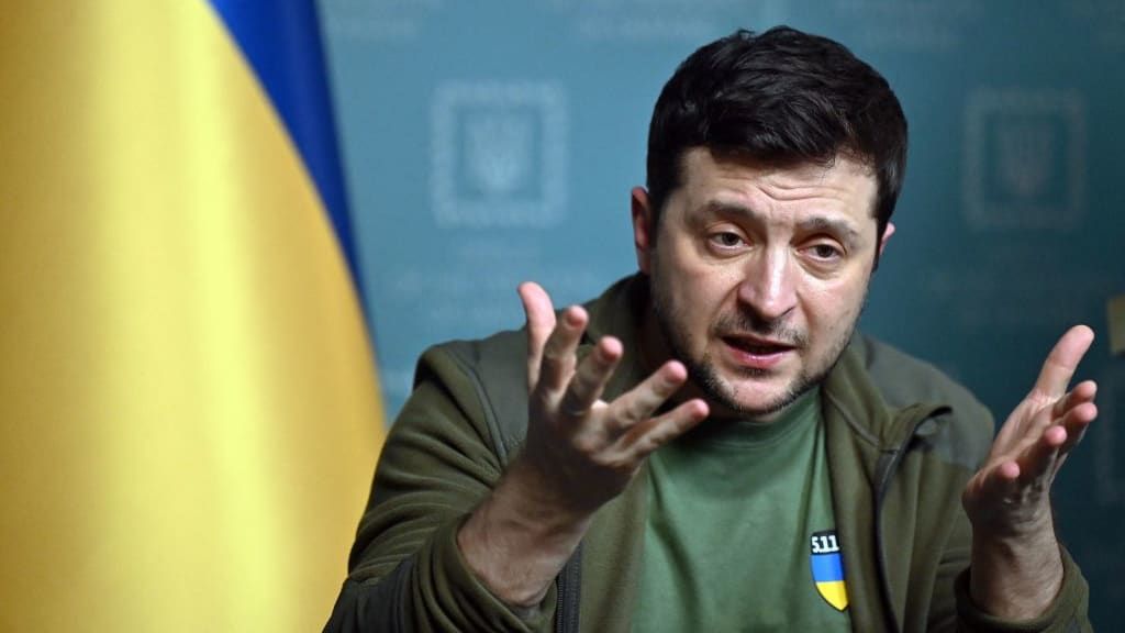 Ukrainian President Volodymyr Zelensky.