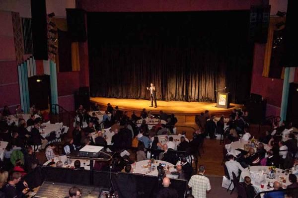 The Ventura Theatre is full for the Garmin presentatin