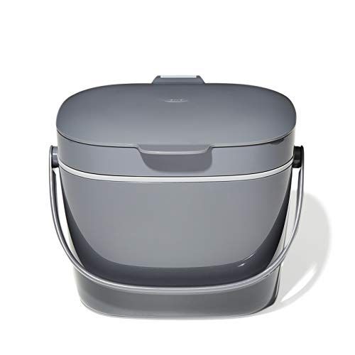 Good Grips Easy-Clean Compost Bin  in Charcoal, 1.75 gallon