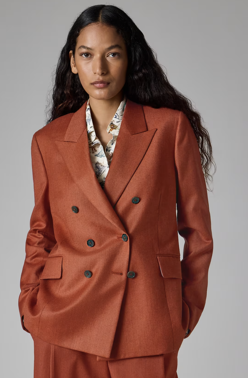 Paul Smith, Rust Wool-Cashmere Flannel Blazer